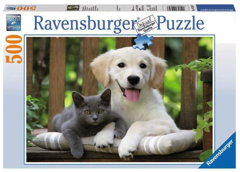 Puzzle - Chien Et Chat - 500 Pièces