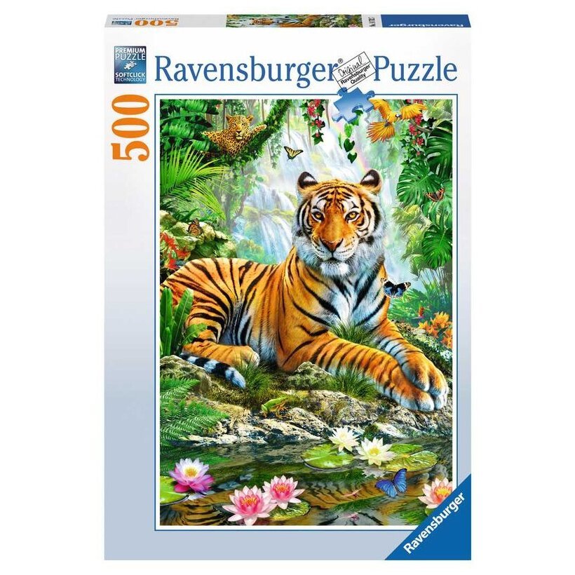 Puzzle 500 Pièces - Tigre dans la forêt vierge