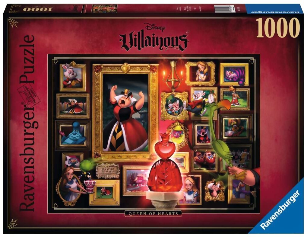 Puzzle Disney Villainous - Queen Of Hearts - 1000 Pièces