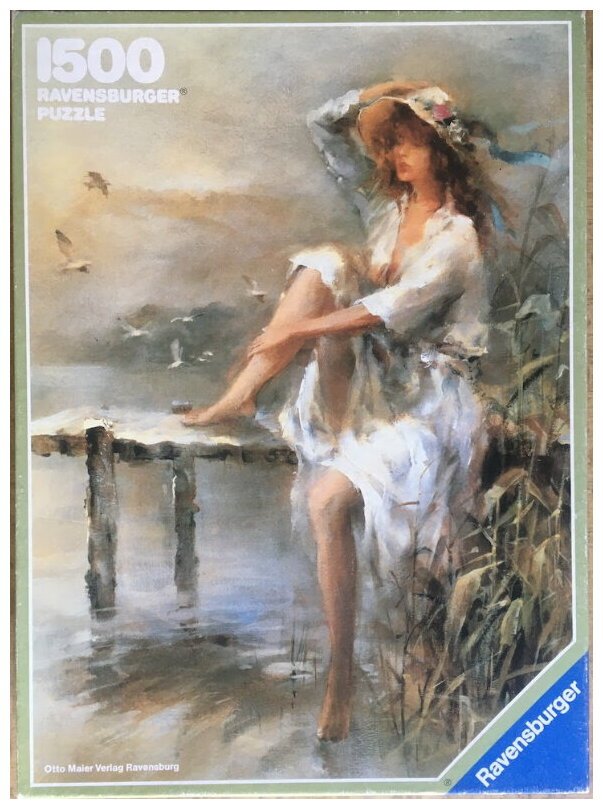 Puzzle Girl by the Sea