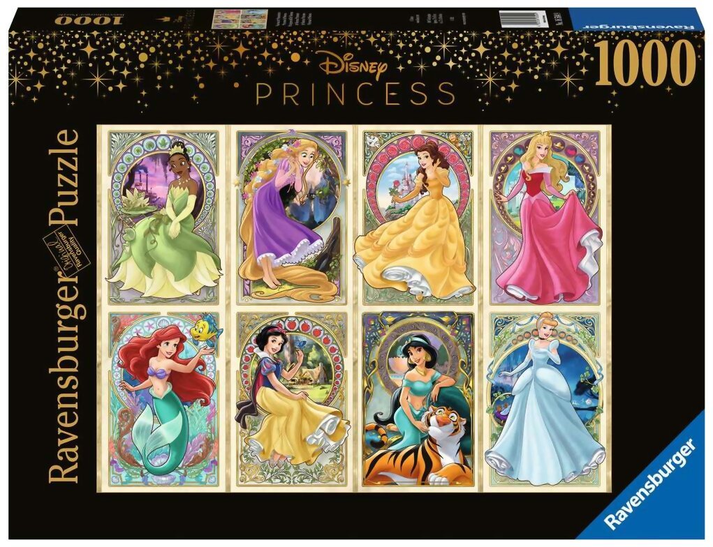 Ravensburger Puzzle - Disney Princesses Art Nouveau - 1000 pièces