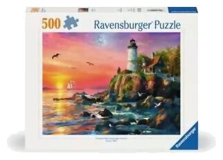 Puzzle - Phare Au Coucher Du Soleil - 500 Pièces