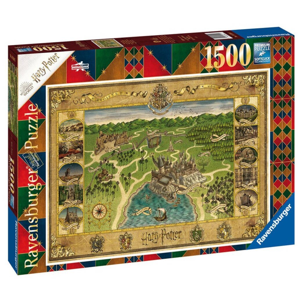 Puzzle Harry Potter -  La carte de Poudlard - 1500 pièces