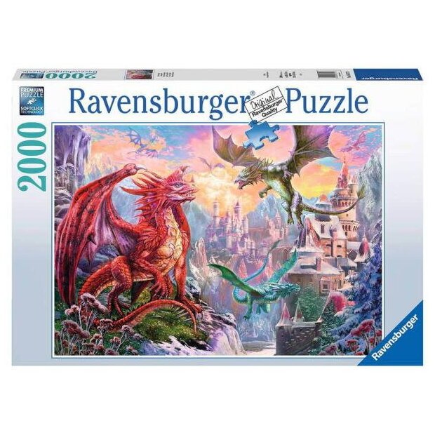 Puzzle - Terre Des Dragons - 2000 Pièces