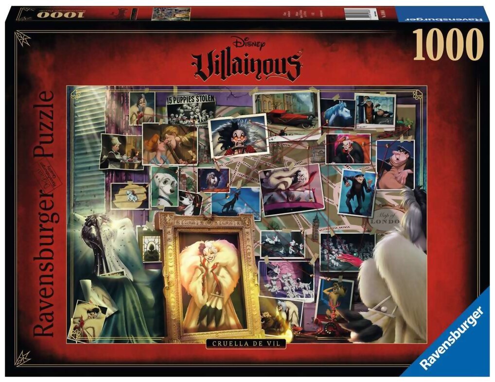 Puzzle Disney Villainous - Cruella De Vil - 1000 Pièces