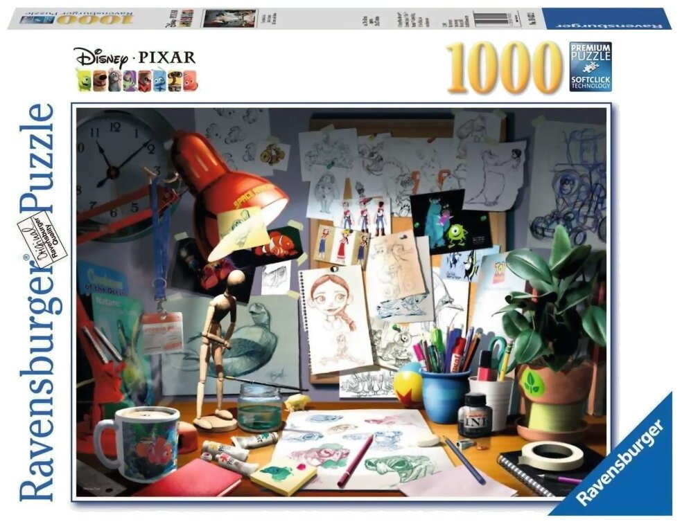 Puzzle - Disney Pixar - Atelier D'artiste - 1000 Pièces