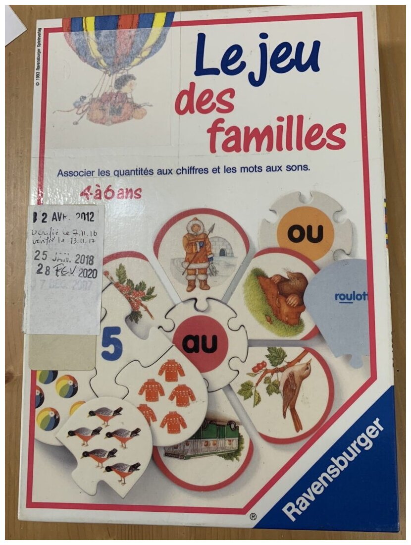 Le Jeu Des Familles — Édition 1993