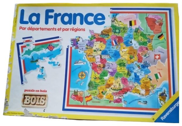 Puzzle - La france - Par départements et par régions - 180 pièces