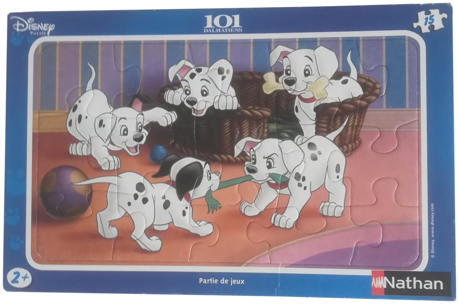 Puzzle - 101 dalmatiens - Partie de jeux - 15 pièces