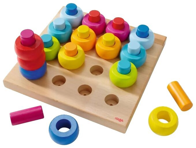 Jeu à Enficher - Anneaux Multicolores