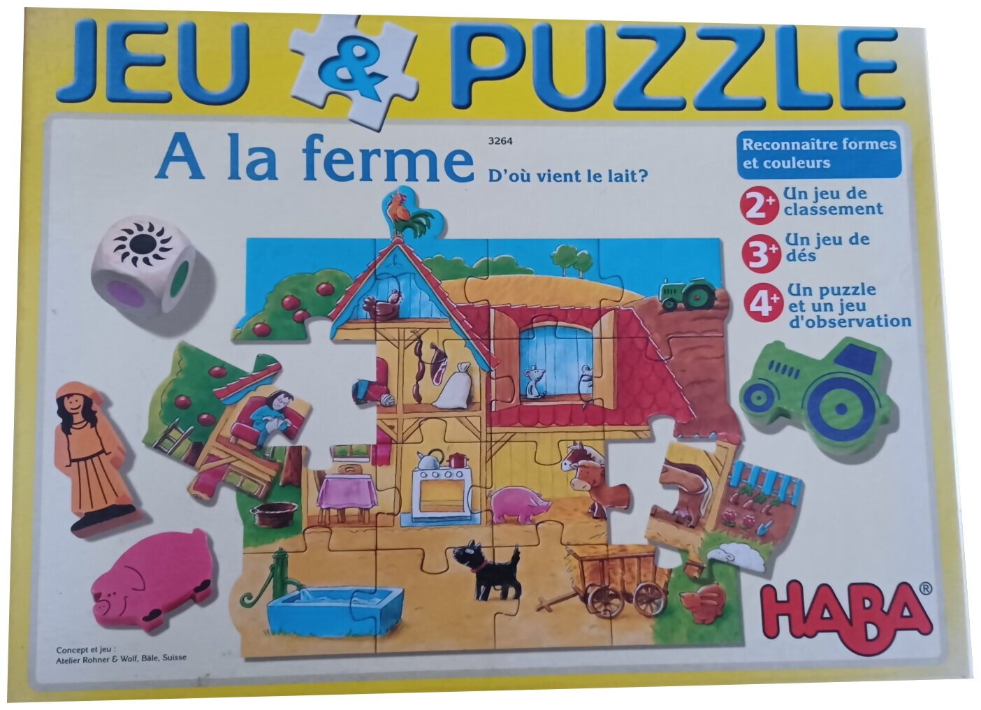 Jeu & Puzzle - A La Ferme - D'où vient le lait ?
