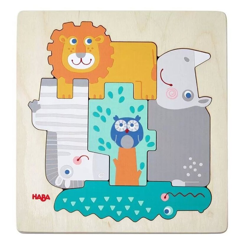 Puzzle En Bois Dans La Jungle