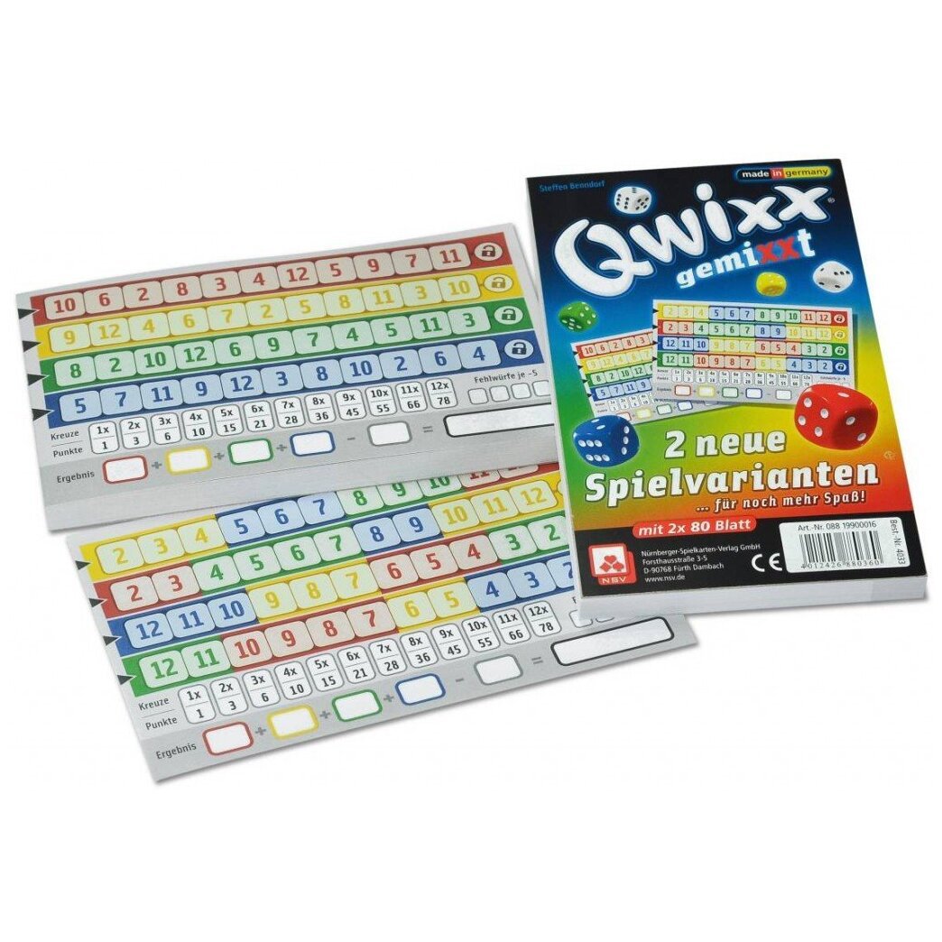 Qwixx Gemixxt&nbsp;: Zusatzblöcke