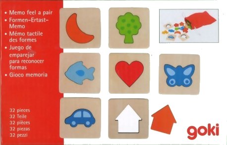 Mémo tactile des formes