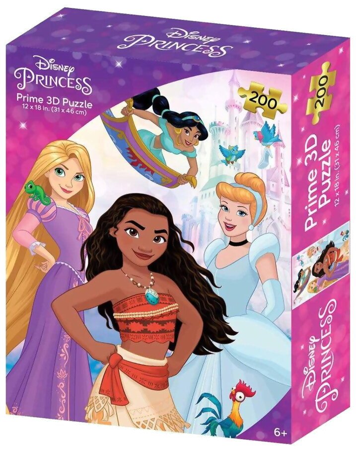 Prime 3D Puzzle - Disney Princess - 200 Pièces