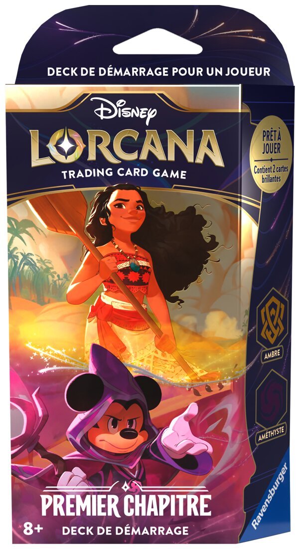 Lorcana - Deck de démarrage - Vaiana / Mickey - Premier Chapitre - Ambre / Améthyste