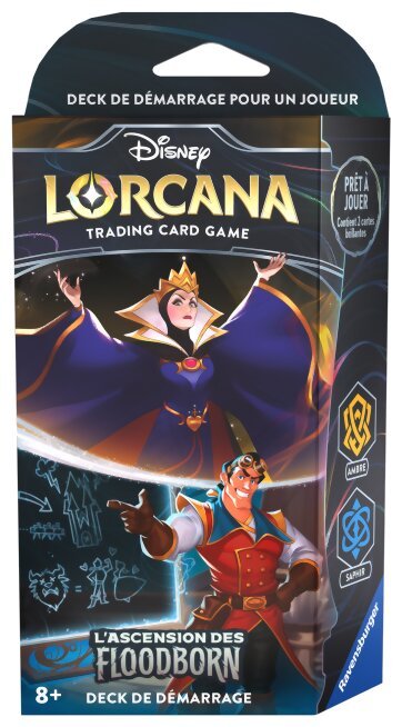 Lorcana - Starter Deck - The Queen / Gaston - Rise Of The Floodborn - Amber / Sapphire