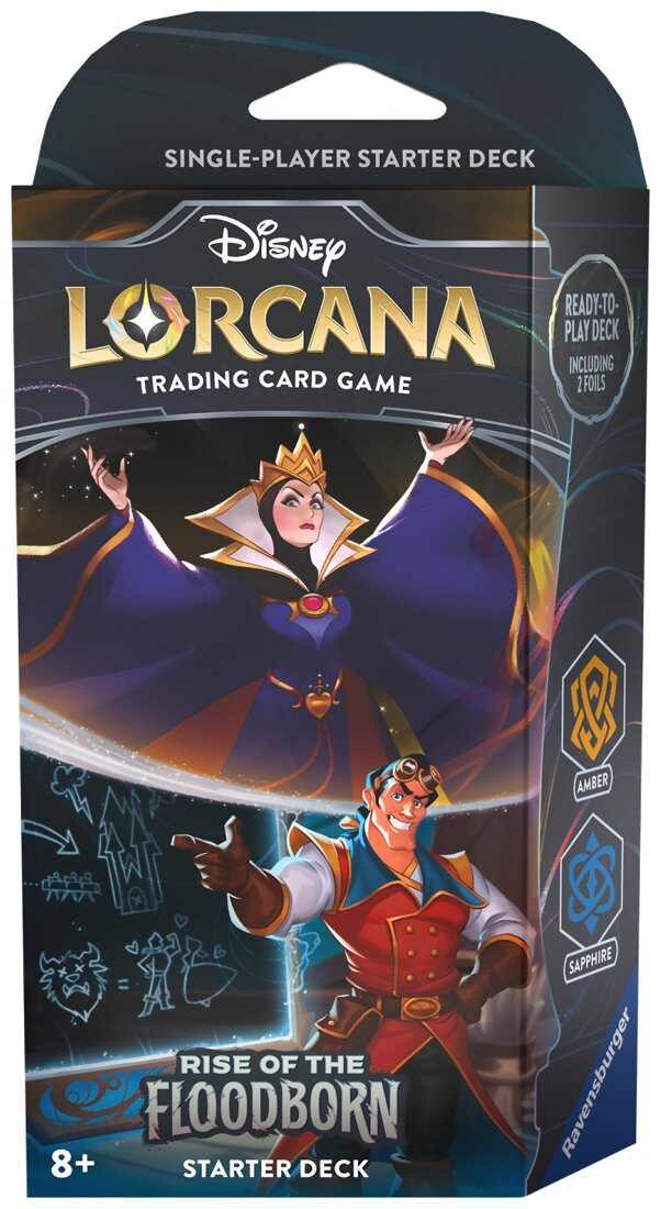 Lorcana - Starter Deck - The Queen / Gaston - Rise Of The Floodborn - Amber / Sapphire