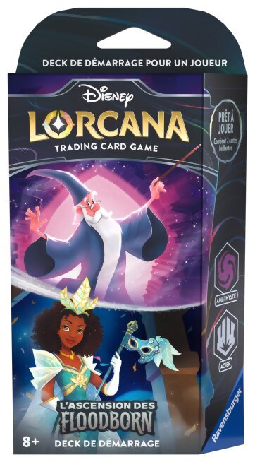 Lorcana - Deck de Démarrage - Merlin / Tiana - L'ascension des Floodborn - Améthyste / Acier