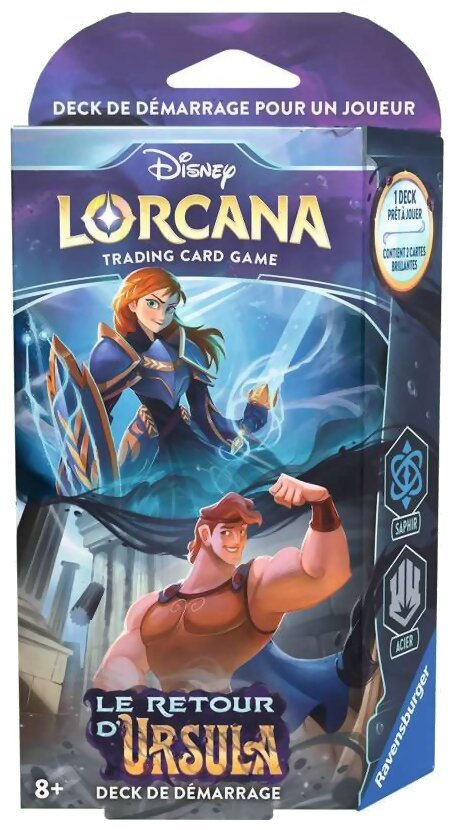 Lorcana - Deck de démarrage - Anna / Hercule - Le Retour d'Ursula - Saphir / Acier