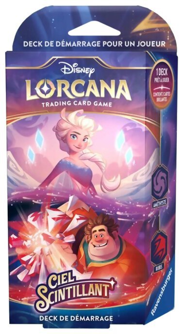 Lorcana - Deck de démarrage - Elsa / Ralph - Ciel Scientillant - Améthyste / Rubis