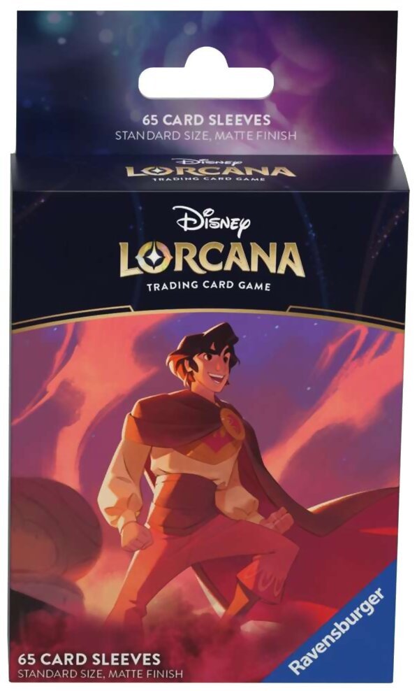Lorcana - 65 Card Sleeves - Aladdin - Ciel Scintillant