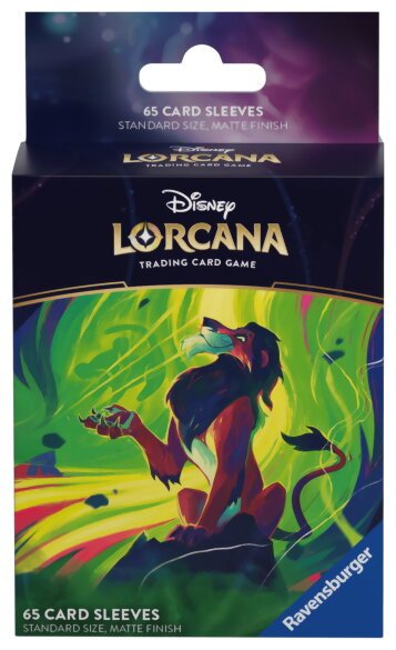 Lorcana - 65 Card Sleeves - Scar - La Mer Azurite