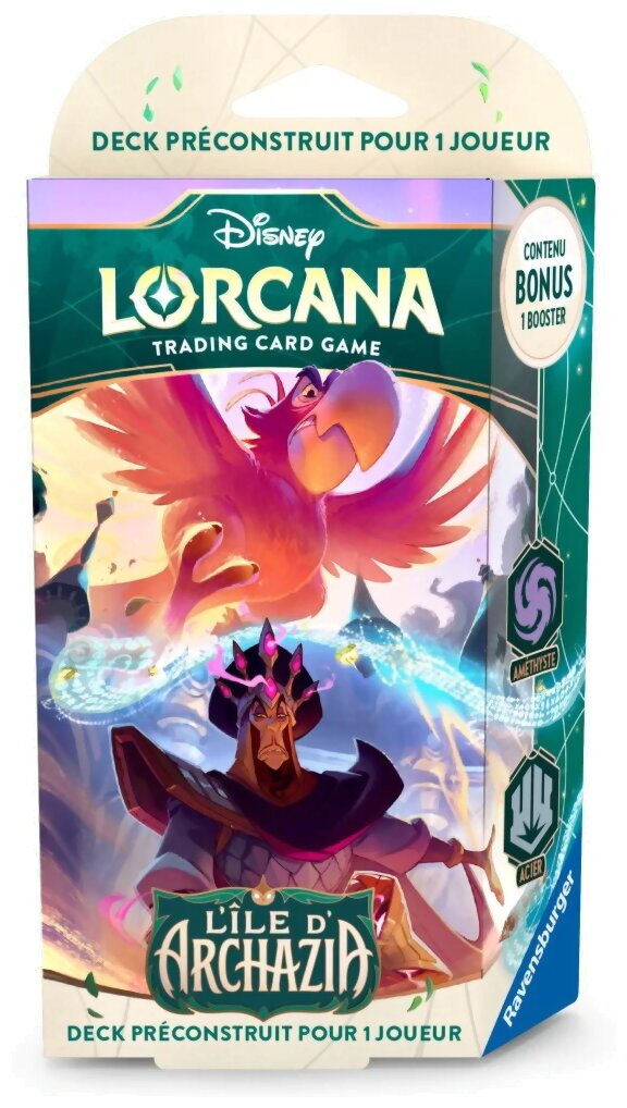 Lorcana - Deck De Démarrage - Iago/Jafar - L'ile D'archazia - Améthyste/Acier