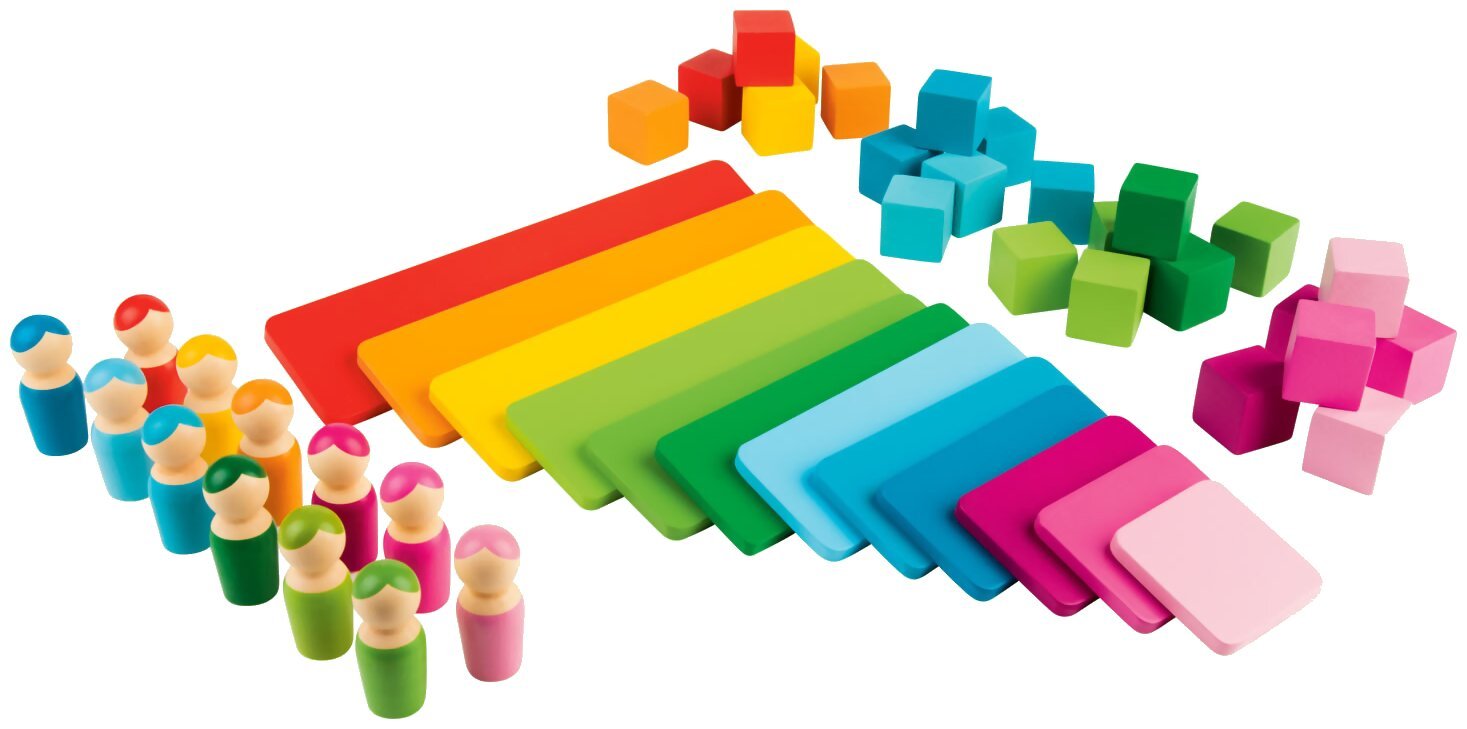Jeu d'empilage Arc-En-Ciel