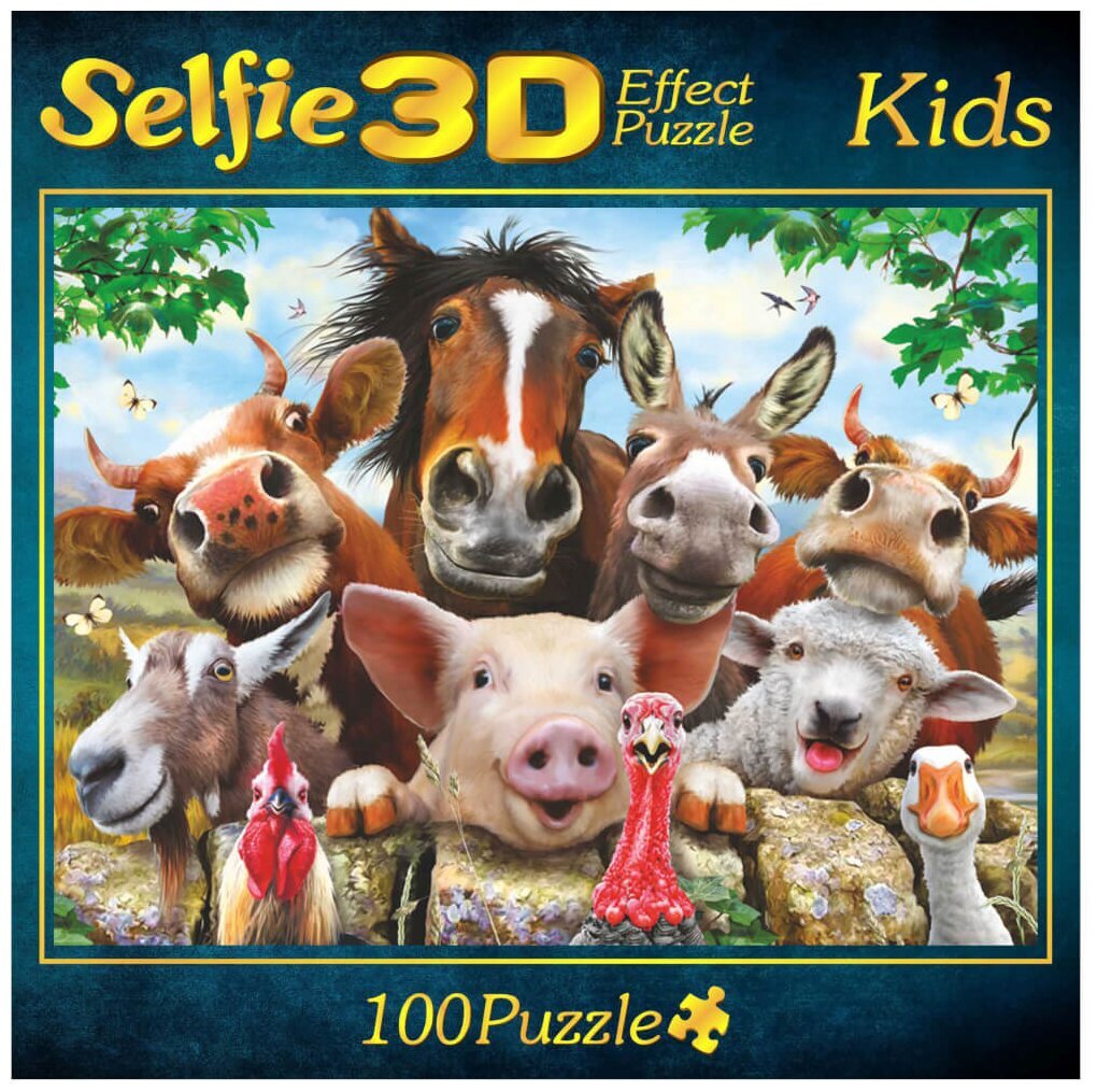 Puzzle - Selfie 3D effect puzzle kids - 100 pièces