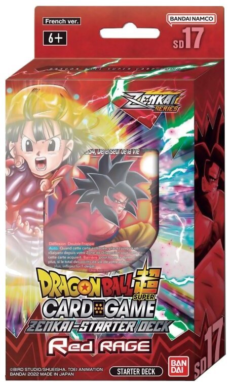 Dragon Ball Super Card Game - Starter Deck 17 - Zenkai Series - Red Rage