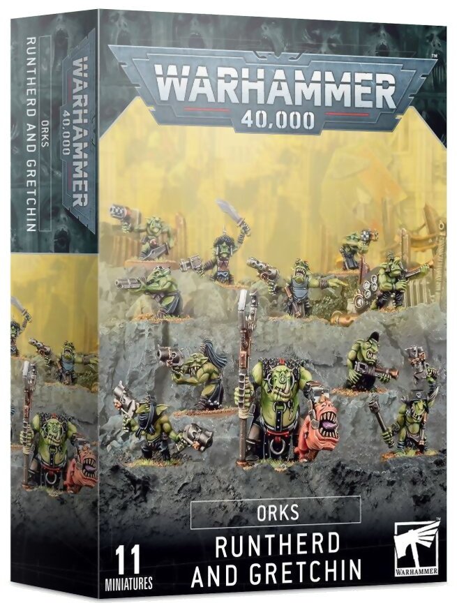Warhammer 40k - Runtherd And Gretchin - Orks