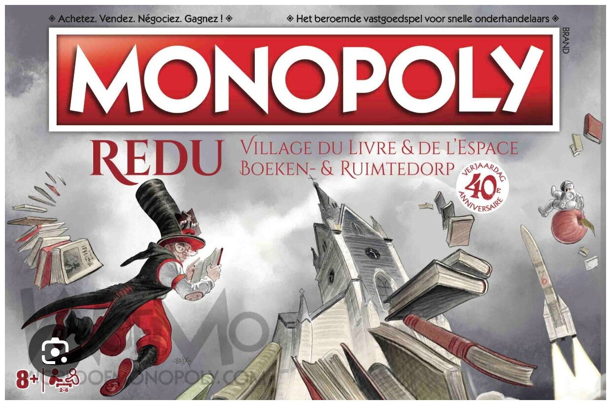 Monopoly Redu - Village Du Livre Et De L'espace - 40e Anniversaire
