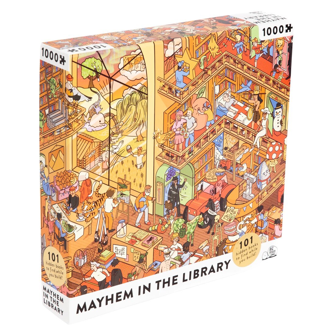 Puzzle - Mayhem in the library - 1000 Pièces