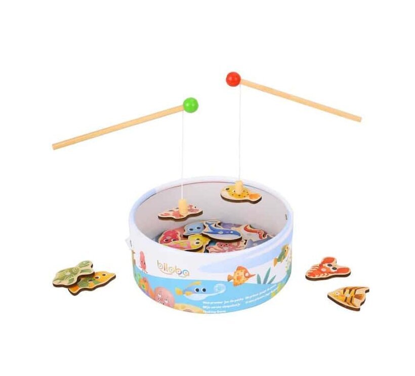 Jeu de pêche à la ligne en bois