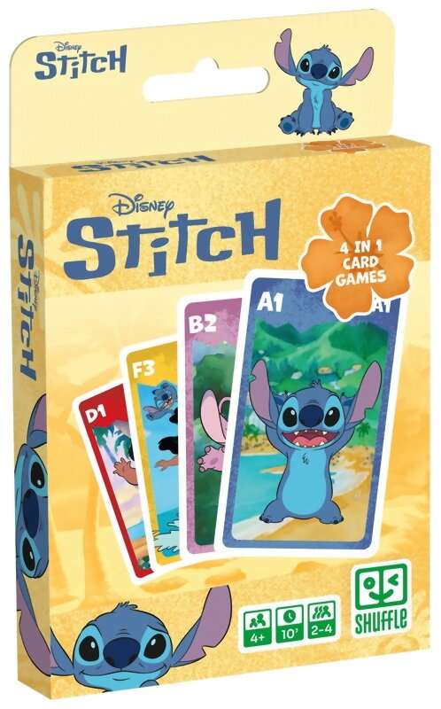 Disney Stitch - Jeu de Cartes 4 en 1