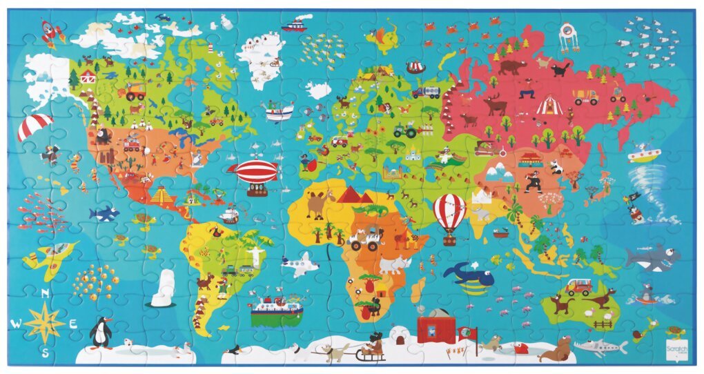 Puzzle : XXL carte du monde