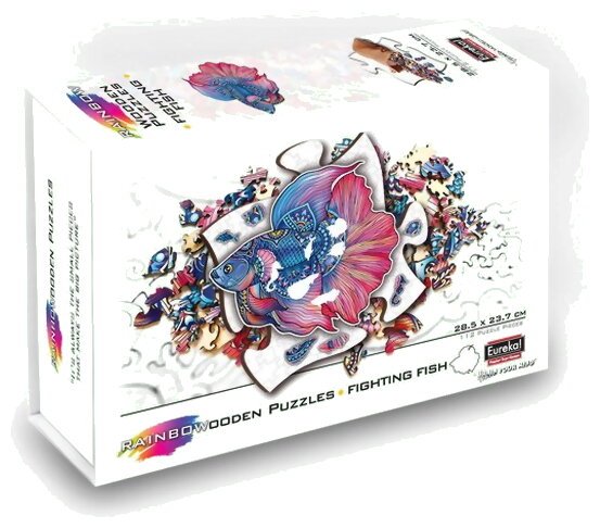 Rainbowooden Puzzles - Fighting Fish - 112 pièces