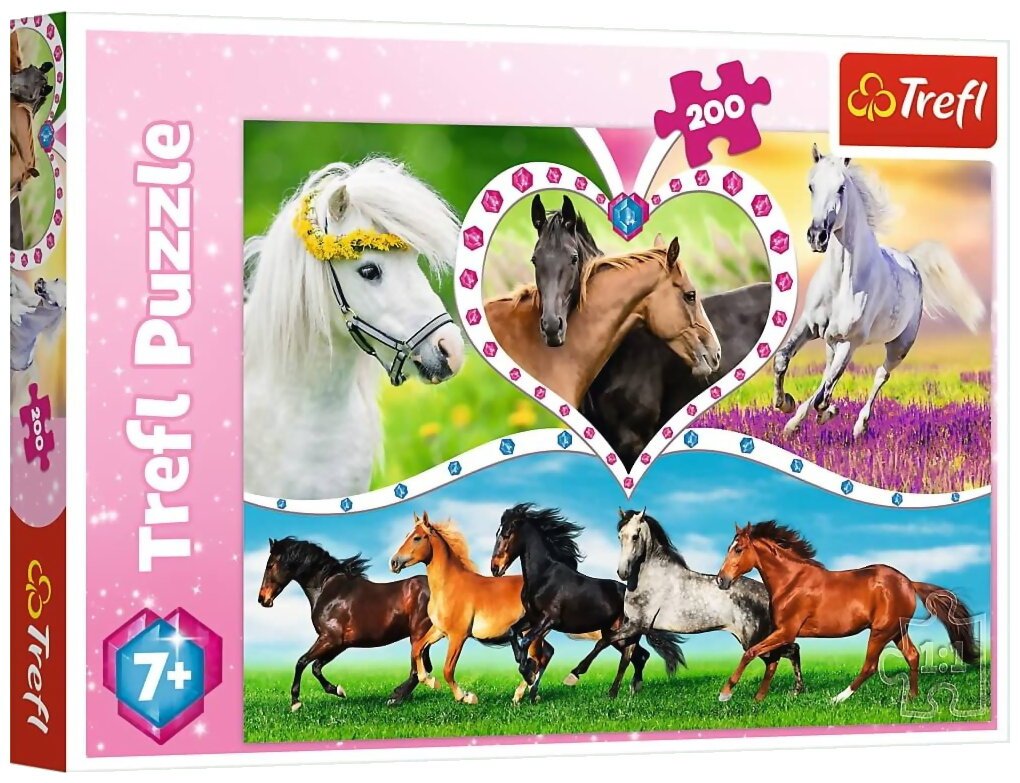 Puzzle - Beaux Chevaux - 200 Pièces