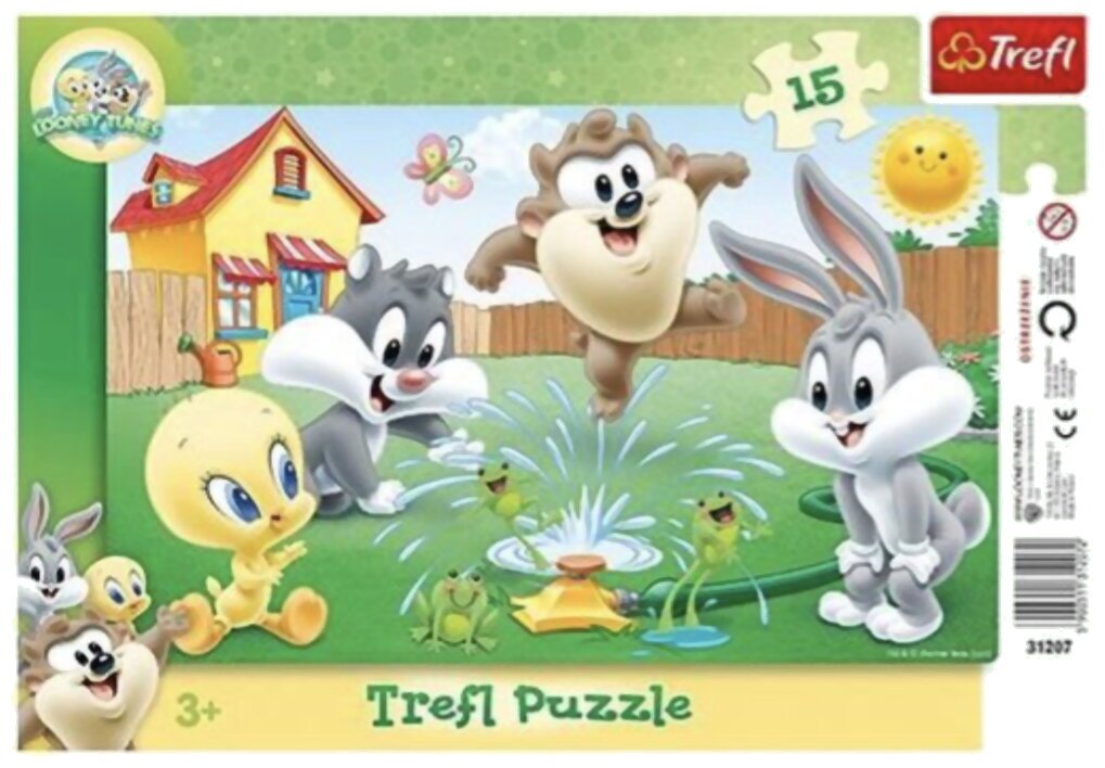 Puzzle - Looney Tunes - Jeux Dans Le Jardin - 15 Pièces