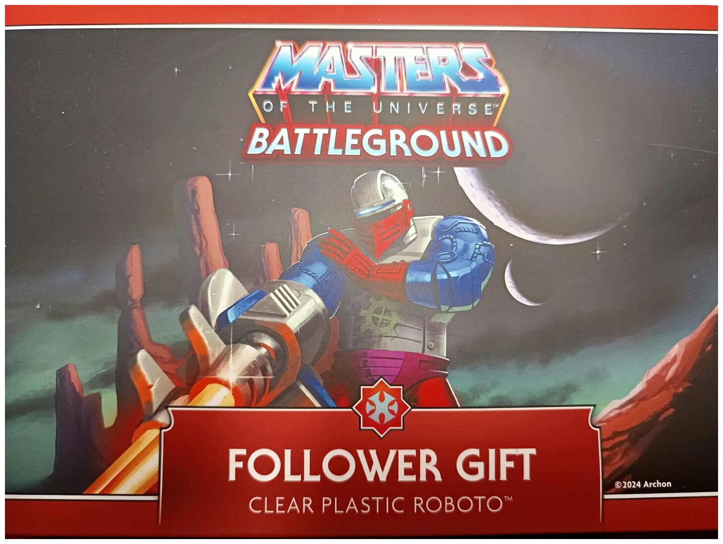 Masters Of The Universe Battleground - Follower Gift - Clear Plastic Roboto
