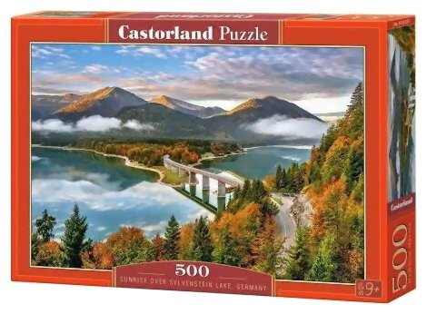 Puzzle - Sunrise Over Sylvenstein Lake, Germany - 500 Pièces