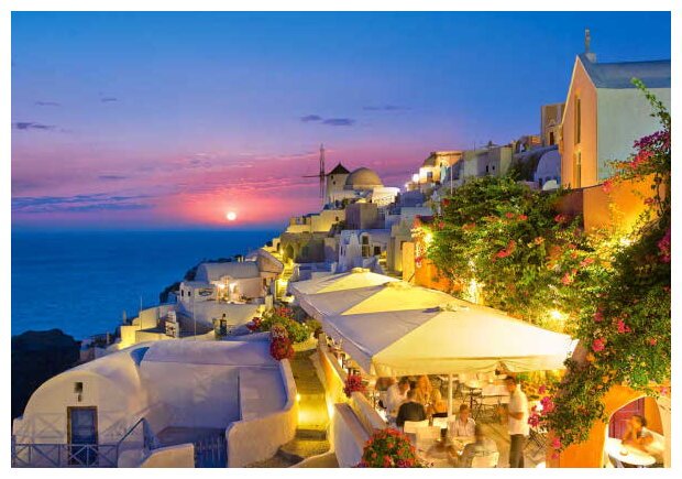 Puzzle - Santorini By Night - Greece - 1000 Pièces