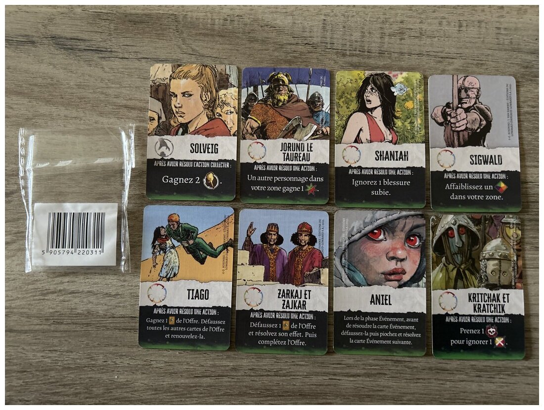 Thorgal - Cartes Compagnons - Le Jeu de Plateau