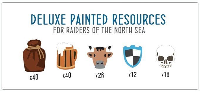Pillards de la Mer du Nord - Extension "Pions 'Ressource' Peints"