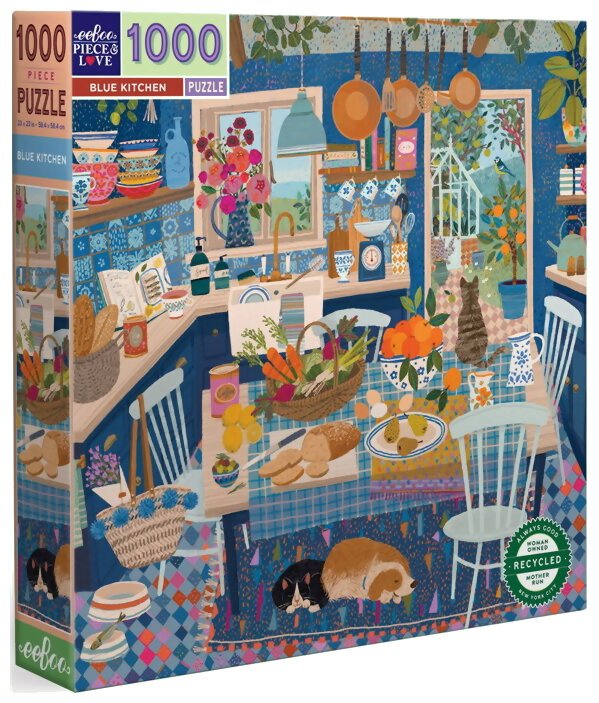 Puzzle - Cuisine Bleue - 1000 Pièces
