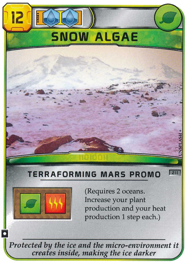 Terraforming Mars - Carte promotionnelle "Algue des Neiges / Snow Algae"