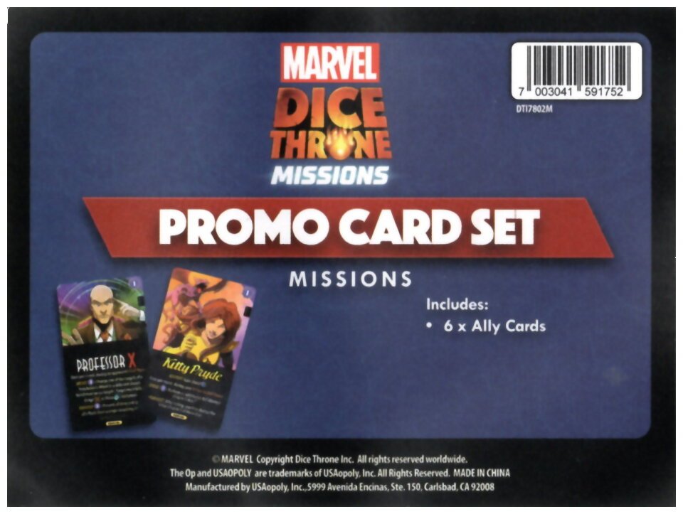 Marvel Dice Throne - Missions - Promo Card Set