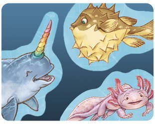Dive: Axolotl, Fugu & Narval (goodies)