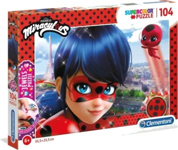 Jewels Puzzle - Miraculous - 104 pièces